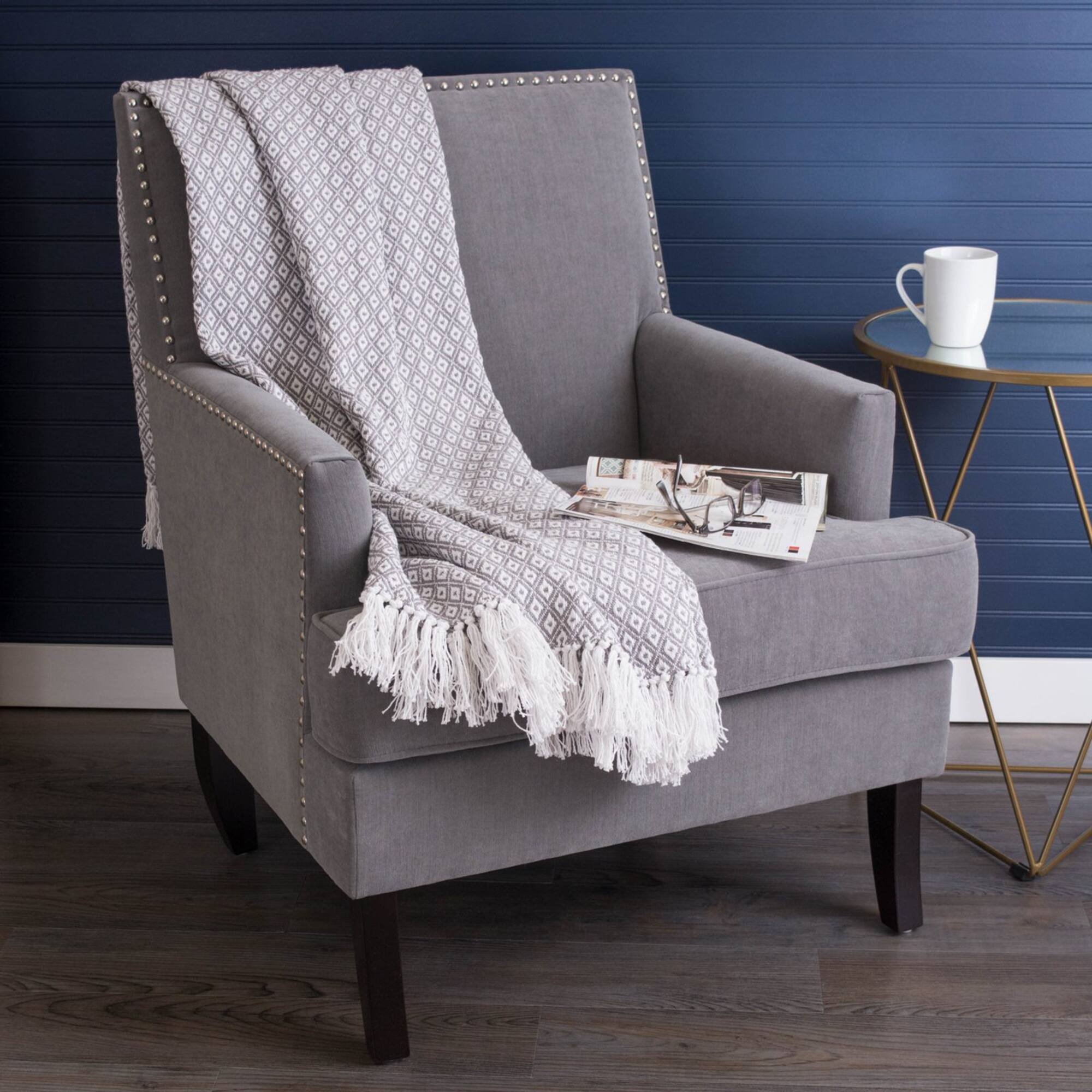 DII® Gray Mini Diamond Throw